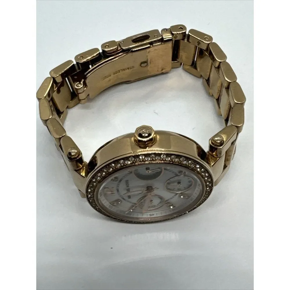 Michael Kors Mini Parker MK5616 Women Rose Gold Analog Dial Quartz Watch JNA833